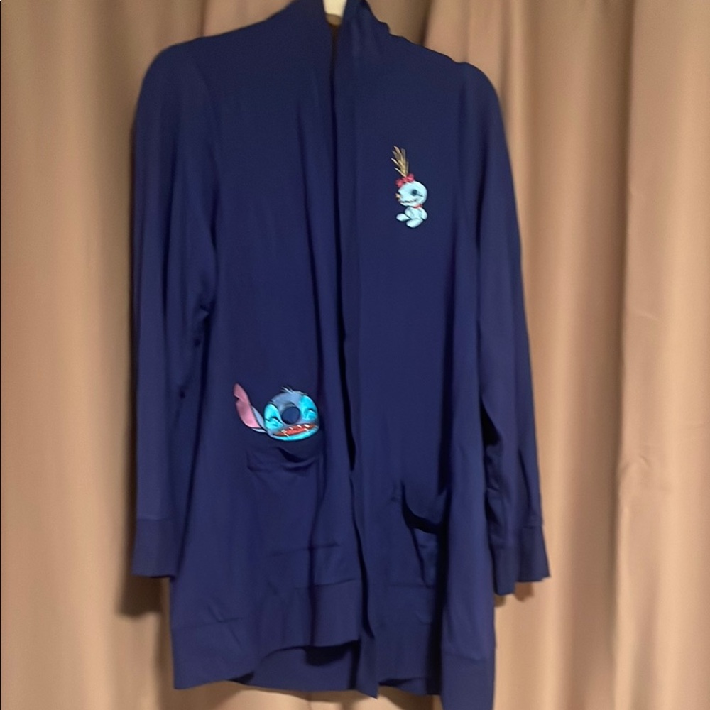 torrid Navy Blue Stitch Embroidered Cardigan